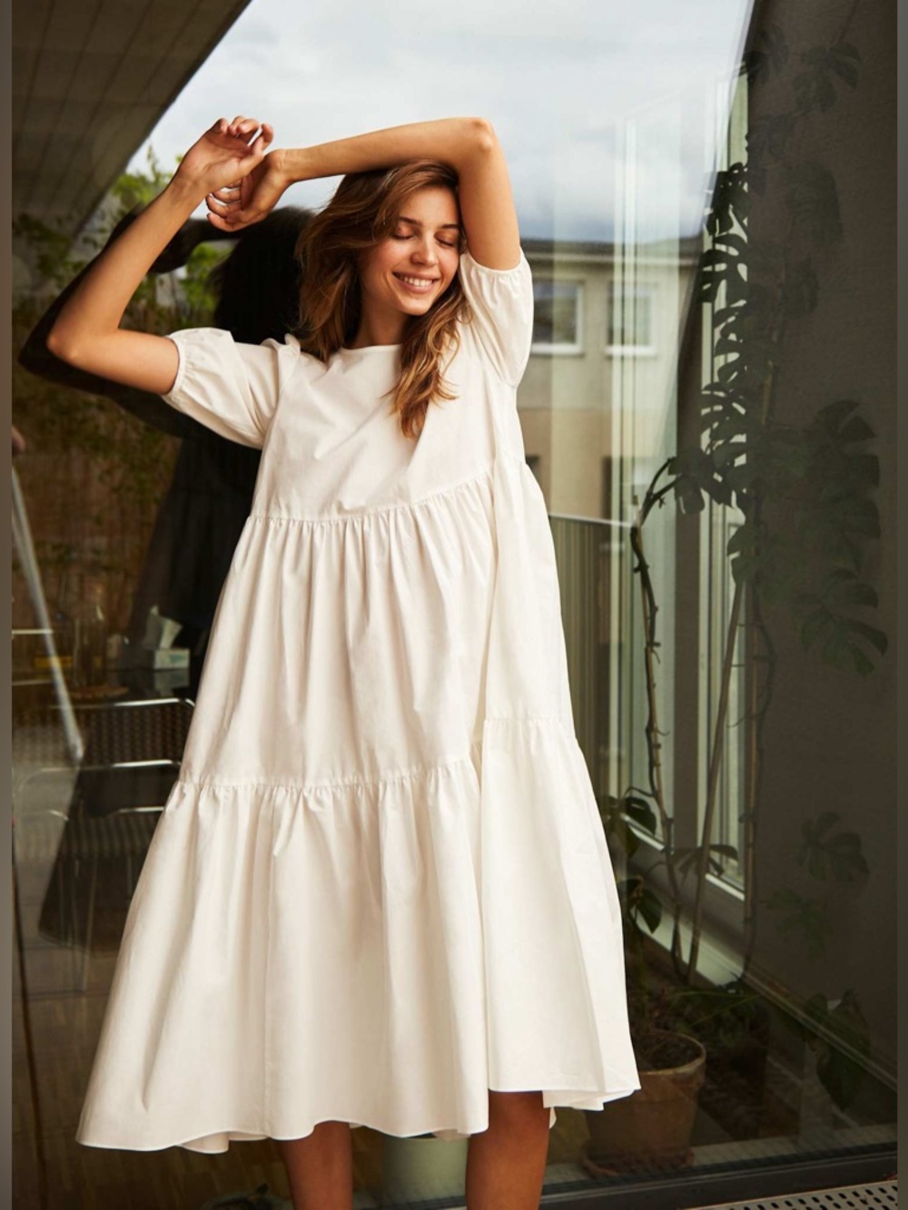 NWOTS Wilfred Rengo Maxi Puff Sleeves Dress Sz XS